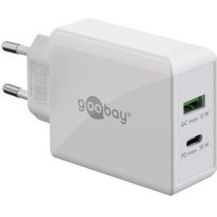 Goobay 61674 Dual Adapter 30Watt PD 1xUSB-C + 1xUSB-A Hvid køb billigt online shopping tilbud