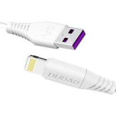 Dudao L2L USB-A to Lightning cable 2m hvid køb billigt online shopping tilbud