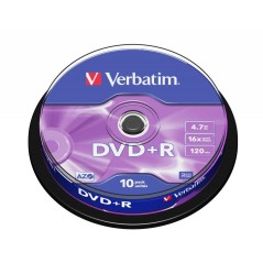 Verbatim DVD+R 16X 4.7GB Branded køb billigt online shopping tilbud