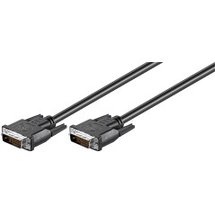 MicroConnect DVI-D 24+1-pin 1m M-M Black køb billigt online shopping tilbud