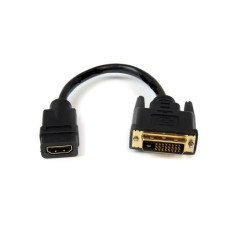 Garbot DVI-HDMI. M/F. Black. 15cm køb billigt online shopping tilbud