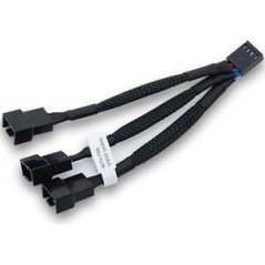 EkWaterBlocks 4 pin PWM (male) - 3-pins PWM (female) 10cm Splitter til blæser køb billigt online shopping tilbud