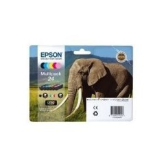 Epson 24 Multipack Sort Gul Cyan Magenta Lys magenta Lys cyan Blæk C13T24284011 køb billigt online shopping tilbud