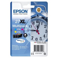 Epson 27XL Multipack Gul Cyan Magenta 1100 sider Blæk C13T27154012 køb billigt online shopping tilbud