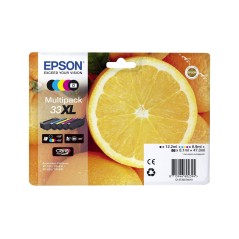 Epson 33XL Multipack Sort Gul Cyan Magenta Foto-sort Blæk C13T33574011 køb billigt online shopping tilbud