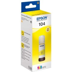 Epson EcoTank 104 Gul 7500 sider Blækbeholder C13T00P440 køb billigt online shopping tilbud