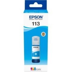 Epson EcoTank 113 Cyan 6000 sider Blækrefill C13T06B240 køb billigt online shopping tilbud