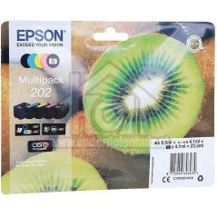 Epson Multipack 202 Sort Gul Cyan Magenta Foto-sort Blæk C13T02E74010 køb billigt online shopping tilbud