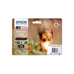 Epson Multipack 378 Sort Gul Cyan Magenta Lys magenta Lys cyan Blæk C13T37884010 køb billigt online shopping tilbud