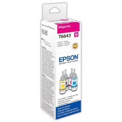 Epson T6643 Magenta Blækrefill C13T664340 køb billigt online shopping tilbud