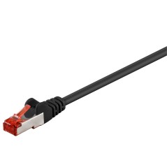 MicroConnect F/UTP CAT6 0.25m Black PVC køb billigt online shopping tilbud