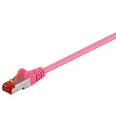 MicroConnect F/UTP CAT6 0.25m Pink PVC køb billigt online shopping tilbud