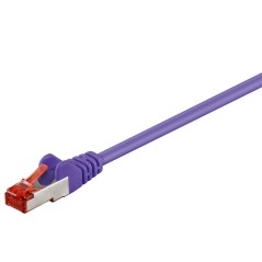 MicroConnect F/UTP CAT6 0.25m Purple PVC køb billigt online shopping tilbud