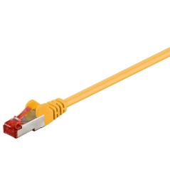 MicroConnect F/UTP CAT6 0.25m Yellow LSZH køb billigt online shopping tilbud