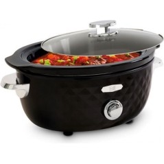 FRITEL Family Slow cooker 5.5liter Sort/krom køb billigt online shopping tilbud