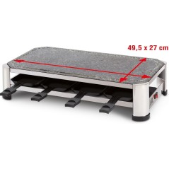 FRITEL SG 2180 Raclette Rustfrit stålkrom/sort køb billigt online shopping tilbud