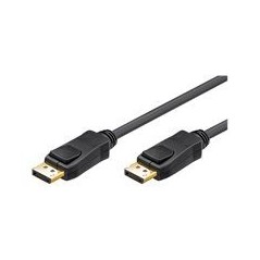 goobay 20 pin DisplayPort han - 20 pin DisplayPort han 5 m Sort køb billigt online shopping tilbud