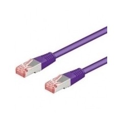 Goobay CAT 6 S/FTP CU 1m Violet køb billigt online shopping tilbud