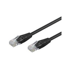 Goobay CAT 6 U/UTP CCA 15m Black køb billigt online shopping tilbud