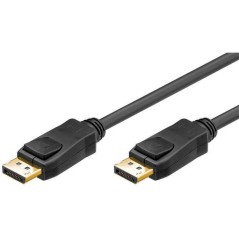 Goobay DisplayPort kabel 2 meter 20pin med sikring køb billigt online shopping tilbud