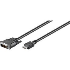 Goobay HDMI til DVI kabel 2M (HDMI han til DVI D) køb billigt online shopping tilbud