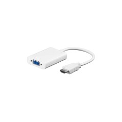 Goobay HDMI til VGA adapter - Hvid køb billigt online shopping tilbud