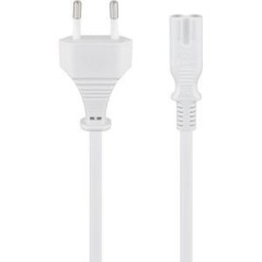 Goobay Powerkabel (8-talsstik) 1.5m Hvid køb billigt online shopping tilbud