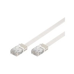 Goobay RJ45 CAT 5e Flat U/UTP CCA 5m White køb billigt online shopping tilbud