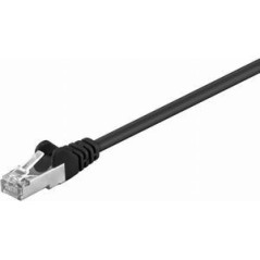 Goobay RJ45 CAT 5e S/FTP CCA 1m Black køb billigt online shopping tilbud