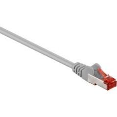 Goobay RJ45 CAT 6 S/FTP CU LSZH 3m Grey køb billigt online shopping tilbud