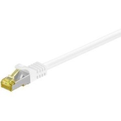 Goobay RJ45 CAT 7 S/FTP CU 1 m White køb billigt online shopping tilbud