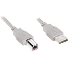 Goobay USB 2.0 A/B Certificeret 3 meter køb billigt online shopping tilbud