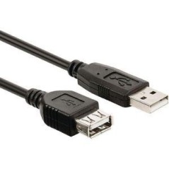 goobay USB 2.0 USB forlængerkabel 5m Sort køb billigt online shopping tilbud