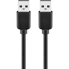 goobay USB 2.0 USB-kabel 1.8m Sort køb billigt online shopping tilbud