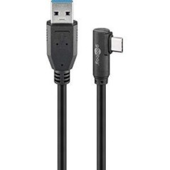 goobay USB 3.0 USB Type-C kabel 50cm Sort køb billigt online shopping tilbud