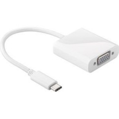 Goobay USB 3.1 Adapter til VGA 0.2m hvid køb billigt online shopping tilbud