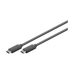 goobay USB 3.2 Gen 2 USB Type-C kabel 50cm Sort køb billigt online shopping tilbud