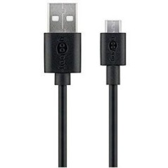 Goobay USB2.0 lade kabel til micro 1.8 m sort køb billigt online shopping tilbud