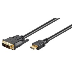 MicroConnect HDMI 19 - DVI-D 18+1 15m M-M køb billigt online shopping tilbud