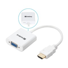 Sandberg HDMI to VGA Converter køb billigt online shopping tilbud