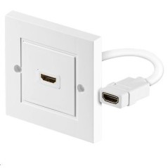 MicroConnect HDMI wall socket 1 port white køb billigt online shopping tilbud