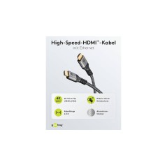 Goobay High Speed HDMI Cable with Ethernet 2m Grå køb billigt online shopping tilbud