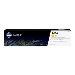 HP 126A Gul 1000 sider Toner CE312A køb billigt online shopping tilbud