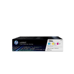 HP 126A Gul Cyan Magenta 1000 sider Toner CF341A køb billigt online shopping tilbud