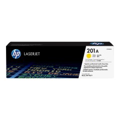 HP 201A Gul 1400 sider Toner CF402A køb billigt online shopping tilbud