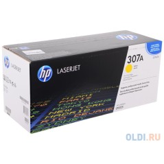 HP 307A Gul 7300 sider Toner CE742A køb billigt online shopping tilbud