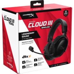 HyperX Cloud III Trådløs Headset Sort køb billigt online shopping tilbud