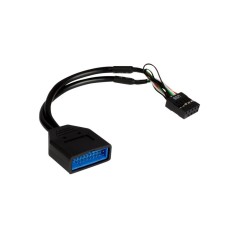 Inter-Tech USB 3.0 USB intern adapter 15cm Sort køb billigt online shopping tilbud