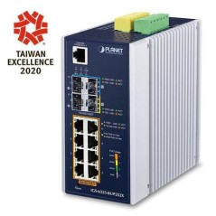 Planet IP30 DIN-rail Industrial L3 8P køb billigt online shopping tilbud