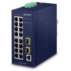 Planet IP30 Industrial L2/L4 16-Port køb billigt online shopping tilbud